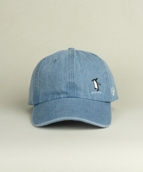 FUNGO TOKYO（ファンゴトウキョウ）の「PENGUIN アーチツバ デニムCAP（キャップ・レディース・ライトブルー/インディゴブルー・one）」の3枚目の写真