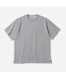 UNIFORM BRIDGE | HEAVYWEIGHT POCKET TEE -GREY MELANGE - THE GREAT DIVIDE