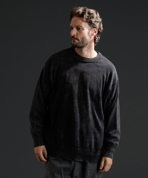 COLONY 2139(コロニートゥーワンスリーナイン)の「【paradigm】クルーネックリラックスフィットコットンニット(ニット/セーター・レディース・ダークグレー/ブラック・M/L/XL)」の1枚目の写真