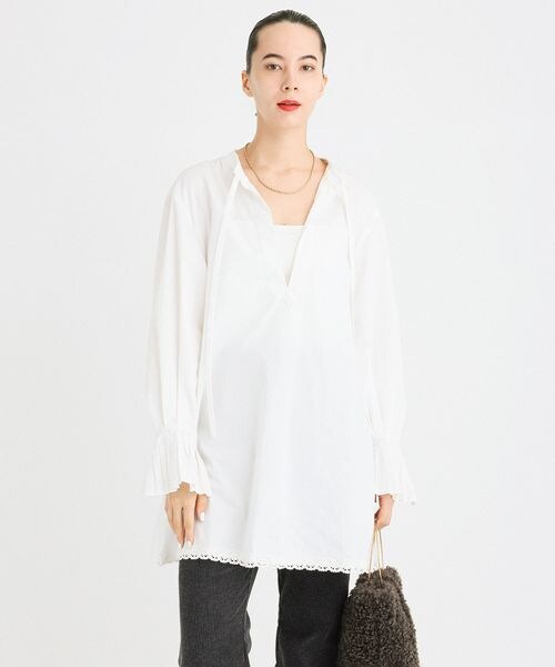 BABYLONE タックレイヤードチュニックブラウス 楽天市場】タック