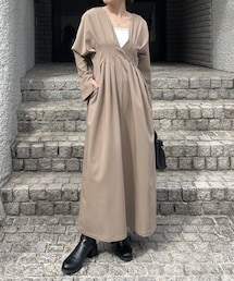 CAPRICIEUX LE'MAGE | 【HAPPY BAG対象】【低身長サイズあり】ウエストタックワンピース(ワンピース/ドレス)