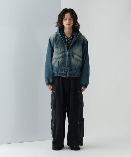 HARE（ハレ）の「デニムナカワタフードブルゾン（）」 - WEAR