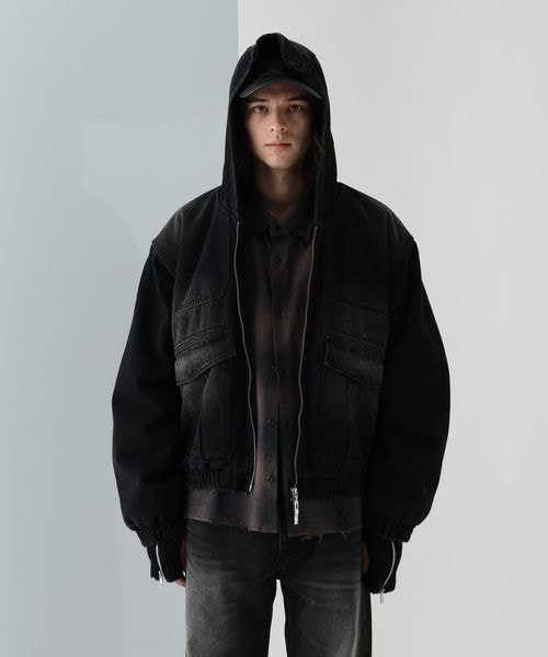 HARE（ハレ）の「デニムナカワタフードブルゾン（）」 - WEAR