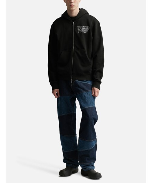 KENZO Constellation' embroidered zipped hoodie