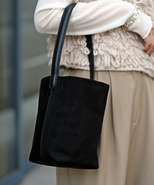 Marient(マリエント)の「スエードミディアムトートBAG(トートバッグ・レディース・ブルー/ブラック・FREE)」の2枚目の写真