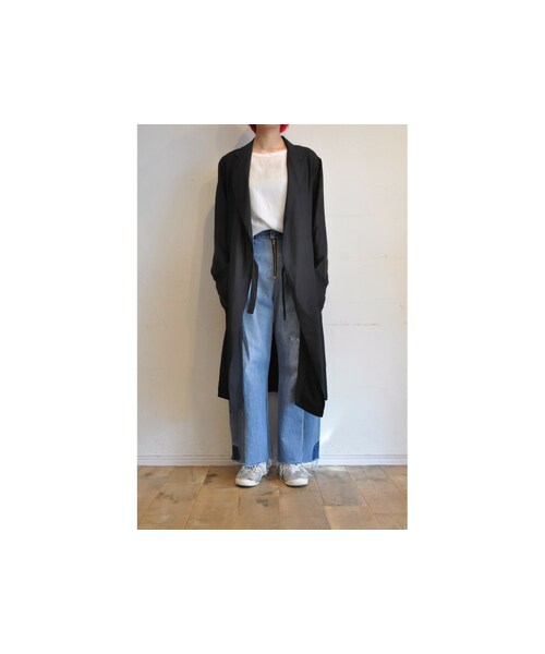 hippiness（ヒッピネス）の「カシュクールコート（その他アウター・レディース・グレー/パープル/ブラック/ベージュ/ホワイト・S.M）」の3枚目の写真