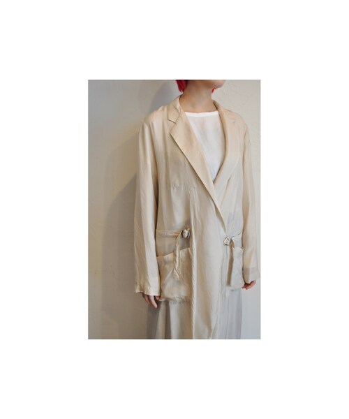 hippiness（ヒッピネス）の「カシュクールコート（その他アウター・レディース・グレー/パープル/ブラック/ベージュ/ホワイト・S.M）」の4枚目の写真