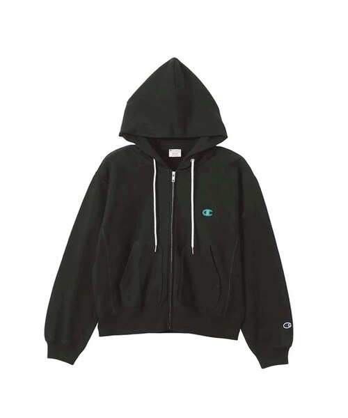 Champion(チャンピオン)の「Champion / 10oz 寬版刺繡連帽外套(その他・レディース・黑色/灰色・黑色/灰色)」の1枚目の写真