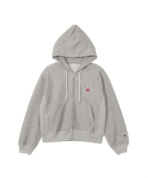 Champion(チャンピオン)の「Champion / 10oz 寬版刺繡連帽外套(その他・レディース・黑色/灰色・黑色/灰色)」の2枚目の写真