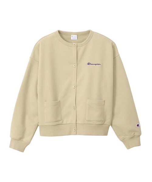 Champion(チャンピオン)の「Champion / 水洗感休閒開襟衫(その他・レディース・象牙白/黑色/膚色・象牙白/黑色/膚色)」の3枚目の写真