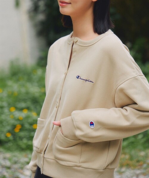 Champion(チャンピオン)の「Champion / 水洗感休閒開襟衫(その他・レディース・象牙白/黑色/膚色・象牙白/黑色/膚色)」の7枚目の写真