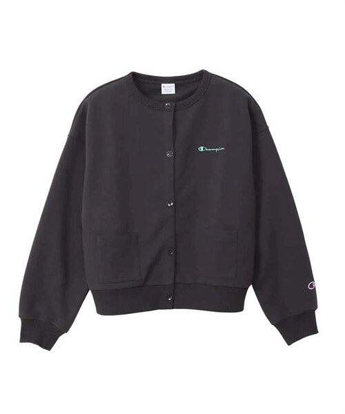 Champion(チャンピオン)の「Champion / 水洗感休閒開襟衫(その他・レディース・象牙白/黑色/膚色・象牙白/黑色/膚色)」の2枚目の写真