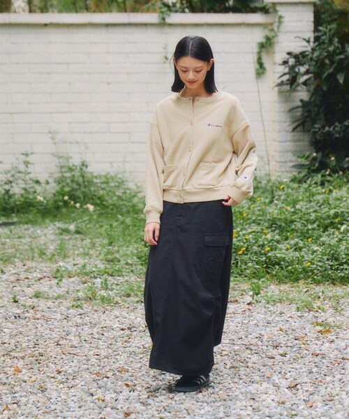 Champion(チャンピオン)の「Champion / 水洗感休閒開襟衫(その他・レディース・象牙白/黑色/膚色・象牙白/黑色/膚色)」の11枚目の写真