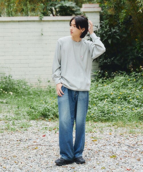 Champion(チャンピオン)の「Champion / 10oz 刺繡LOGO圓領上衣(その他・メンズ・黑色/灰色/燕麥色・黑色/灰色/燕麥色)」の9枚目の写真