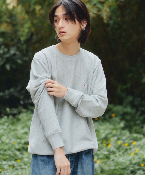 Champion(チャンピオン)の「Champion / 10oz 刺繡LOGO圓領上衣(その他・メンズ・黑色/灰色/燕麥色・黑色/灰色/燕麥色)」の6枚目の写真