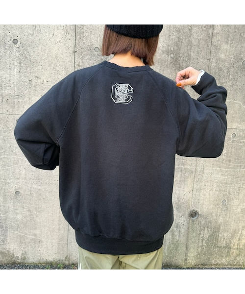 copine(コピン)の「フロントバックTIGERフロッキースウェット(スウェット・レディース・ブラック・L)」の2枚目の写真