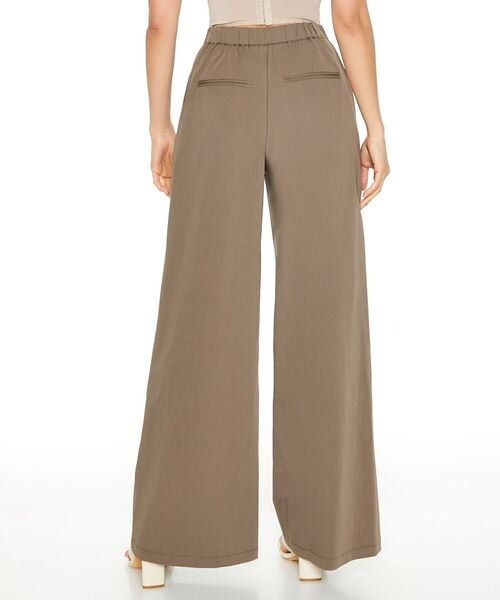 FOREVER 21(フォーエバー トゥエンティーワン)の「タックスラックスパンツ(フォーマルスーツ/小物・ブラウン52・S/M/L)」の4枚目の写真