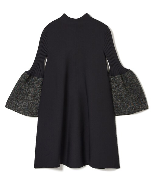 CFCL（シーエフシーエル）の「POTTERY GLITTER LONG BELL SLEEVE FLARE MINI DRESS（ワンピース/ドレス・BLACK/01・01/03）」の2枚目の写真