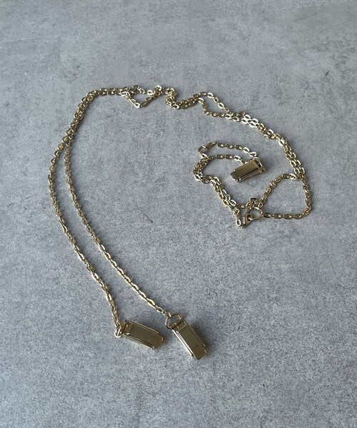 DouDou（ドゥドゥ）の「チェーンサスペンダ-2（サスペンダー・レディース・シルバー/ゴールド・F）」の2枚目の写真