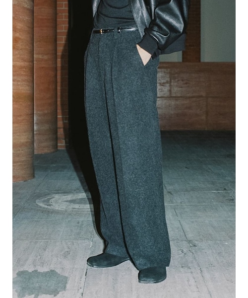 スーツ lidnm WOOL FLEECE SLACKS LIDNM（リドム）の「WOOL FLEECE SLACKS（スラックス）」 - WEAR