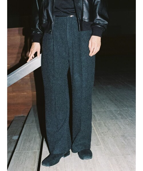 LIDNM / Llife ONLINE STORE / WOOL FLEECE SLACKS