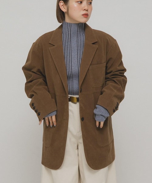 KBF（ケイビーエフ）の「パッチポケットテーラードジャケット（テーラードジャケット・レディース・D.BROWN/CAMEL/CAMEL2・one）」の8枚目の写真