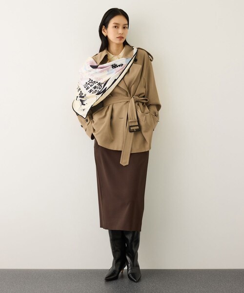 ROPE'(ロペ)の「【MANTECO(マンテコ)】テンセルウールミドル丈トレンチコート(トレンチコート・レディース・ベージュ・F)」の14枚目の写真