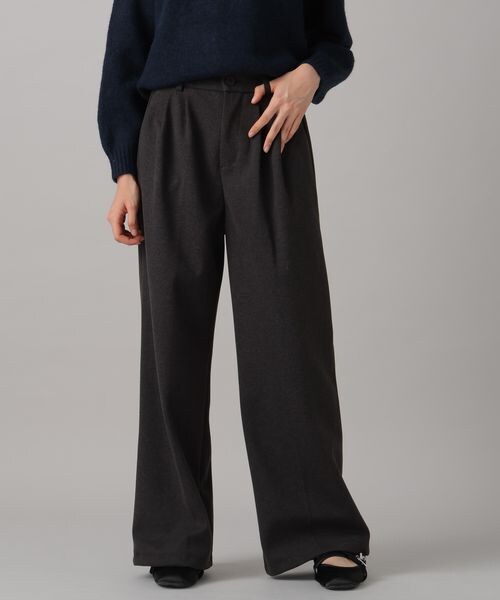 FOREVER 21(フォーエバー トゥエンティーワン)の「微起毛タックダブルスラックス(フォーマルスーツ/小物・チャコール18/ブラウン55・S/M)」の11枚目の写真