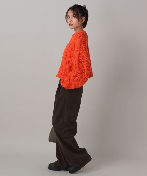 FOREVER 21(フォーエバー トゥエンティーワン)の「微起毛タックダブルスラックス(フォーマルスーツ/小物・チャコール18/ブラウン55・S/M)」の4枚目の写真