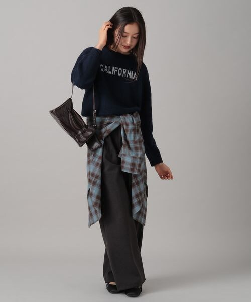 FOREVER 21(フォーエバー トゥエンティーワン)の「微起毛タックダブルスラックス(フォーマルスーツ/小物・チャコール18/ブラウン55・S/M)」の9枚目の写真