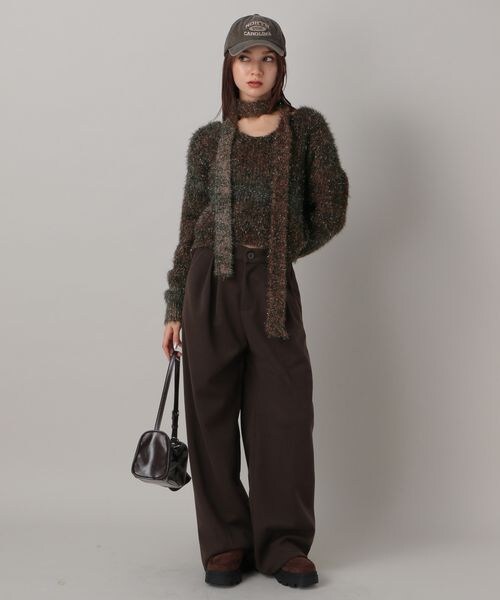 FOREVER 21(フォーエバー トゥエンティーワン)の「微起毛タックダブルスラックス(フォーマルスーツ/小物・チャコール18/ブラウン55・S/M)」の14枚目の写真