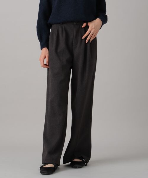 FOREVER 21(フォーエバー トゥエンティーワン)の「微起毛タックダブルスラックス(フォーマルスーツ/小物・チャコール18/ブラウン55・S/M)」の12枚目の写真