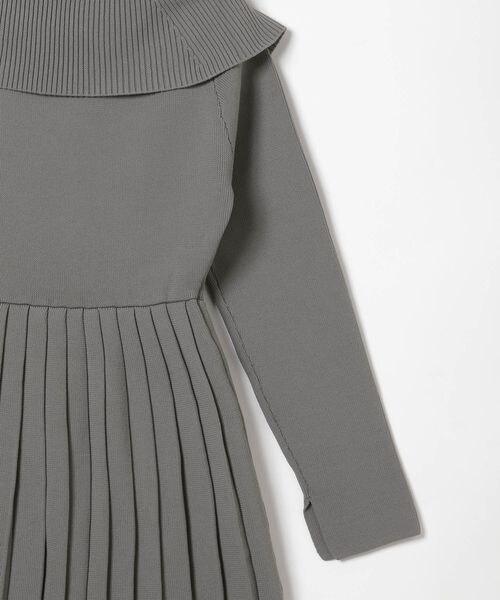 Heather（ヘザー）の「ZIPプリーツニットミニワンピース（）」 - WEAR