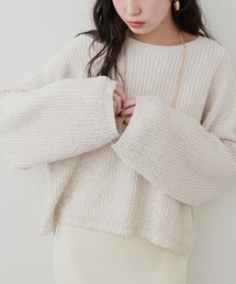 natural couture | 箔プリント加工ニットプルオーダー(ニット/セーター)