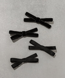 3coins | リボンクリップ4個セット(バレッタ/ヘアクリップ)