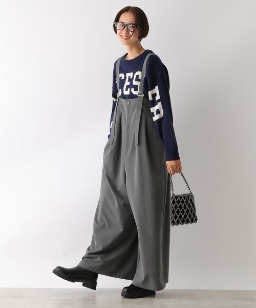 LEPSIM（レプシィム）の「オールインワン（オールインワン・サロペット・レディース・ブラック09/グレー15/グレー*ピンストライプ19(新色)・FREE SIZE）」の21枚目の写真