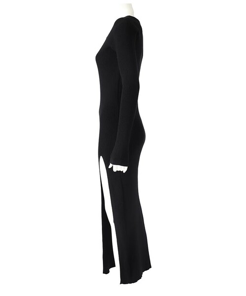 ANAP（アナップ）の「[再入荷]リブ ニット スリット ロング ワンピース（その他・レディース・アイボリー/ブラウン）」の21枚目の写真