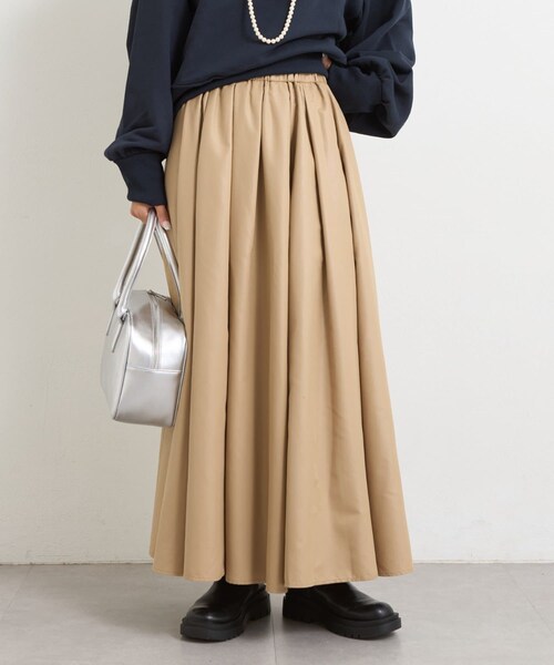 CIAOPANIC TYPY（チャオパニックティピー）の「チンツ加工光沢ボリュームスカート（スカート・レディース・ブラウン/ブラック/ベージュ・ONE）」の3枚目の写真