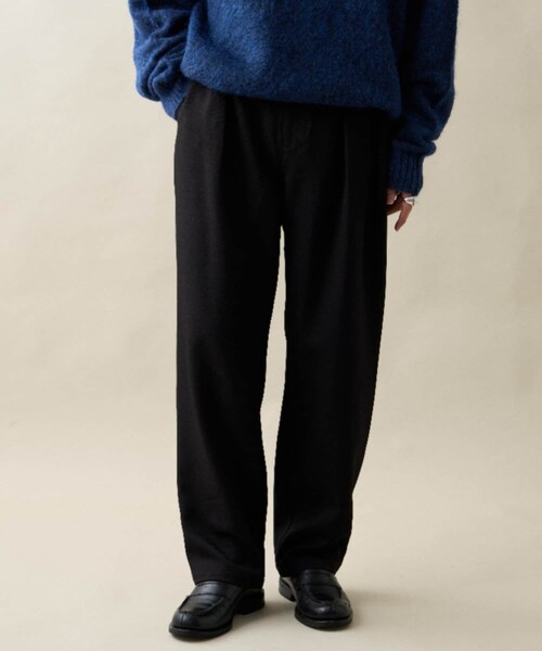 CIAOPANIC TYPY（チャオパニックティピー）の「ウールライクワークパンツ（スラックス・メンズ・ベージュ/カーキ/ブラック・M/L）」の2枚目の写真