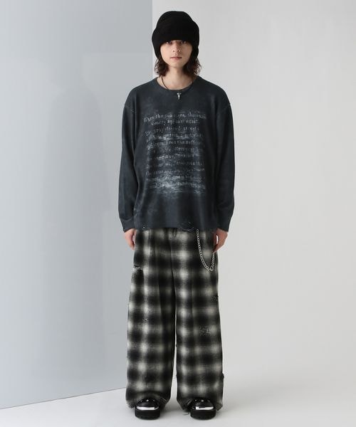 HARE DAMAGEチェックパンツ ハレ HARE（ハレ）の「ダメージチェックパンツ（）」 - WEAR