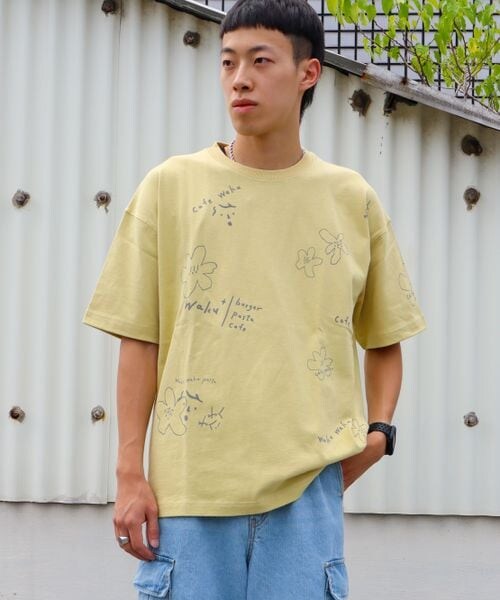 PAGEBOY（ページボーイ）の「wakuwaku/ロゴプリントTシャツ（トップス・オフホワイト05/チャコール18/イエロー62・FREE）」の3枚目の写真