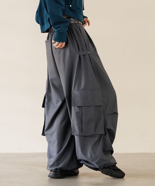 pageboy anui TRタックパラシュートパンツ PAGEBOY（ページボーイ）の「Anui/TRタックパラシュートパンツ