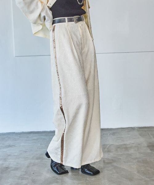 PAGEBOY（ページボーイ）の「レースジャガードワイドパンツ（パンツ・オフホワイト05/ブラック09・F）」の17枚目の写真