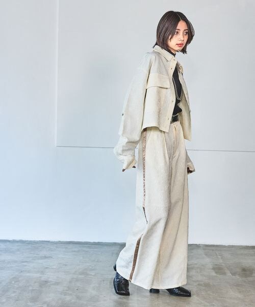 PAGEBOY（ページボーイ）の「レースジャガードワイドパンツ（パンツ・オフホワイト05/ブラック09・F）」の15枚目の写真