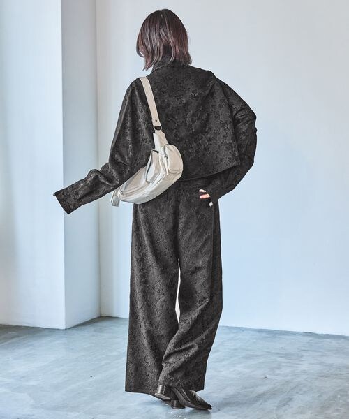PAGEBOY（ページボーイ）の「レースジャガードワイドパンツ（パンツ・オフホワイト05/ブラック09・F）」の6枚目の写真