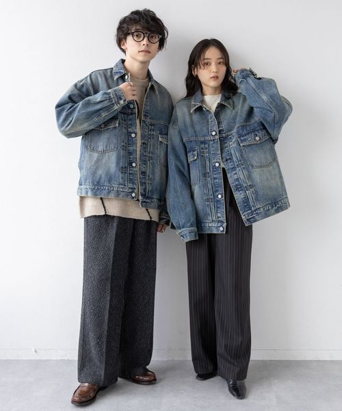 デニムジャケット Mサイズ フレアシルエット RAGEBLUE（レイジブルー）の「＜先行予約＞選べるシルエット！アソート