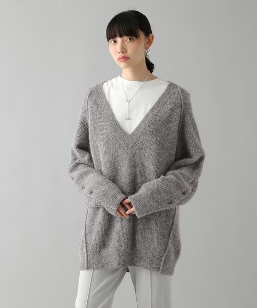 O0u（オーゼロユー）の「アルパカ7GVネックニット（）」 - WEAR