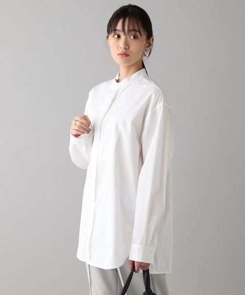O0u(オーゼロユー)の「ボサムシャツ(トップス・ホワイト01/サックス82・S/M/L)」の19枚目の写真