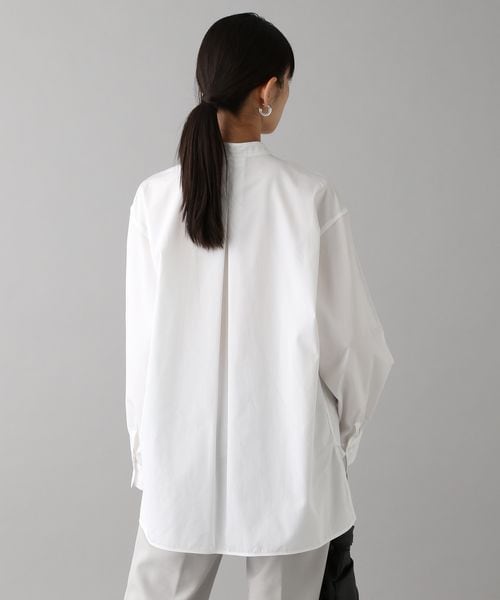 O0u(オーゼロユー)の「ボサムシャツ(トップス・ホワイト01/サックス82・S/M/L)」の21枚目の写真