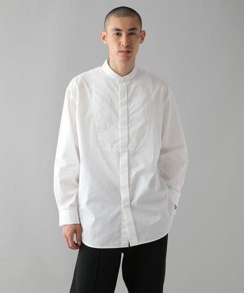 O0u(オーゼロユー)の「ボサムシャツ(トップス・ホワイト01/サックス82・S/M/L)」の10枚目の写真